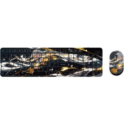KC-01-D Black Multicolor Ασύρματο Σετ Πληκτρολόγιο & Ποντίκι