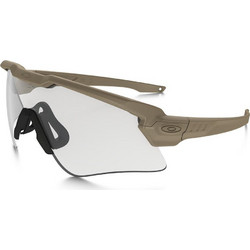 Oakley TERRAINTAN Ανδρικά Γυαλιά Ηλίου Μάσκα Κοκάλινα Καφέ με Διαφανές Φακό