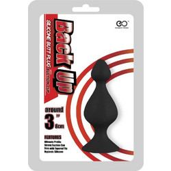 NMC Back Up 3" Πρωκτική Σφήνα with Suction Cup II 7.6cm Μαύρη