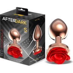 LateToBed Afterdark Rose Small Πρωκτική Σφήνα 7.8cm Ροζ Χρυσό Κόκκινη AD-873