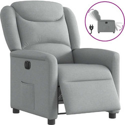 vidaXL Πολυθρόνα Relax με Υποπόδιο Ανακλινόμενη Γκρι 3303174