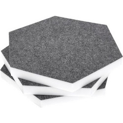 t.akustik Hexagon Melamine Ηχοαπορροφητικά Πάνελ 29x29x2.5cm 3τμχ Γκρι