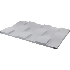 t.akustik Melamine Wave Ηχοαπορροφητικά Πάνελ 120x30cm 6τμχ Γκρι