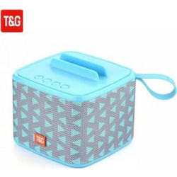 T&G TG-801 Ηχείο Bluetooth 5W με Ραδιόφωνο Γκρι Τιρκουάζ