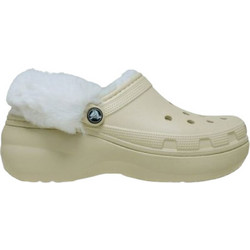 Crocs Classic Platform Lined Εκρού 212854-2Y2