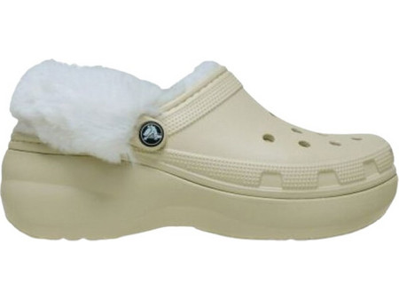 Crocs Classic Platform Lined Εκρού 212854-2Y2