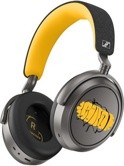 Sennheiser Momentum 4 80th Anniversary Edition Ενσύρματα & Ασύρματα Bluetooth Ακουστικά Over Ear με Noise Cancelling Μαύρα Κίτρινα