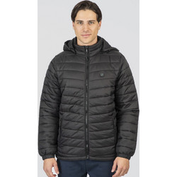 Rebase Ανδρικό Μπουφάν Χειμωνιάτικο Puffer Μαύρο 252-RJK-2040