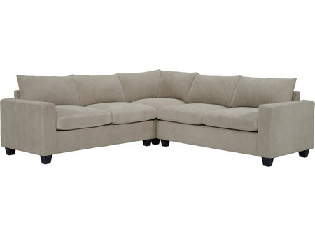 HomeMarkt Calder Γωνιακός Καναπές Κρεβάτι Μπεζ 254x254x90cm HM3286.03
