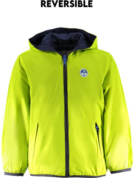 North Sails Παιδικό Μπουφάν Softshell Αντιανεμικό Lime Navy Μπλε 701925000-VE0473