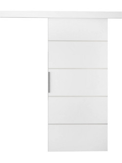 PoliHome Rubi III Πόρτα Εσωτερική Συρόμενη Ξύλινη Λευκή 7x205cm 162418889
