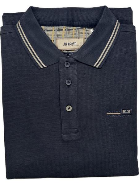 Be Board Ανδρική Μπλούζα Polo Μακρυμάνικη Navy Μπλε 53M9216