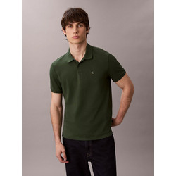 Calvin Klein Ανδρική Μπλούζα Polo Κοντομάνικη Κυπαρισσί LV040EM269-LLG