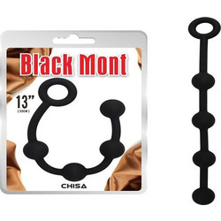Chisa Novelties Black Mont P Storm Small Πρωκτικές Μπίλιες 12.9cm Μαύρες