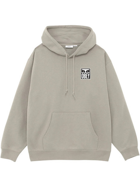 Obey Ανδρικό Φούτερ Fleece με Κουκούλα & Τσέπες Γκρι 112843126-MNS