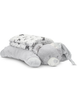Lorelli Poffy Duo Κουβέρτα Αγκαλιάς Fleece με Λούτρινο Teddy 90x75 Γκρι
