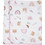 Ninetta Bebe Bears Πάνα Αγκαλιάς Φανελένια Ροζ 90x80cm