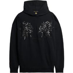Superdry Γυναικείο Αθλητικό Φούτερ με Κουκούλα Μαύρο W2012463A-02A