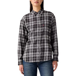 Levi's Μακρυμάνικο Γυναικείο Πουκάμισο Βαμβακερό Καρό Γκρι 003OZ-0002