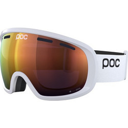 Poc Fovea Clarity Hydrogen Μάσκα Σκι & Snowboard Ενηλίκων Λευκή με Φακό Καθρέπτη Πορτοκαλί
