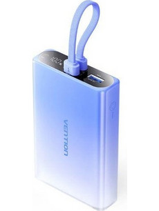 Vention FHZL0 Power Bank 10000mAh 22.5W με Θύρα USB-A & Θύρα USB-C Blue