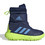 Adidas Winterplay Παιδικές Μπότες Χιονιού Navy Μπλε Lime Δερμάτινες Αδιάβροχες με Σκρατς IF1716