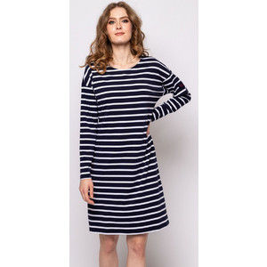 Heavy Tools VURIO Mini Καθημερινό Φόρεμα Navy Μπλε Λευκό S24491