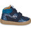 GBB Παιδικά Μποτάκια Navy Μπλε Ασημί Suede με Σκρατς AM331-42-C