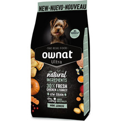 Ownat Ultra Mini Junior Low Grain with Chicken & Turkey 400gr