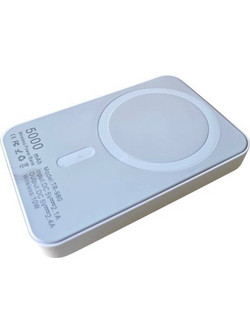 Treqa TR-980 Wireless Magsafe Power Bank 5000mAh με Θύρα USB-C Light Blue