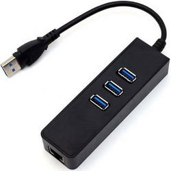 ATC 06.005.0112 USB Hub 3.0 USB-A με 4 Θύρες USB-A / Ethernet