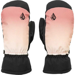 Volcom Upland Αδιάβροχα Γυναικεία Γάντια Σκι & Snowboard Ροζ Μαύρα