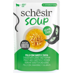 Schesir Soup Adult Grain Free with Chicken, Carrot & Pimpkin 40gr