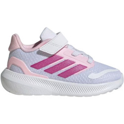 Adidas Runfalcon 5.0 Παιδικά Αθλητικά Παπούτσια για Τρέξιμο Γκρι Φούξια Ροζ JP9409