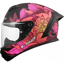 LS2 FF820 Rapid III Poppies II Matt Black Pink Κράνος Μηχανής Full Face 1350gr