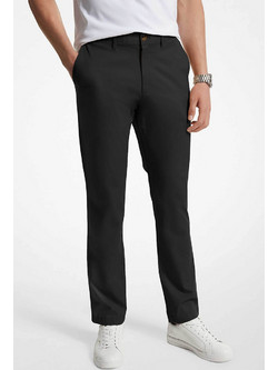 Michael Kors Ανδρικό Παντελόνι Chino Slim Εφαρμογή Μαύρο CS4301KDR2