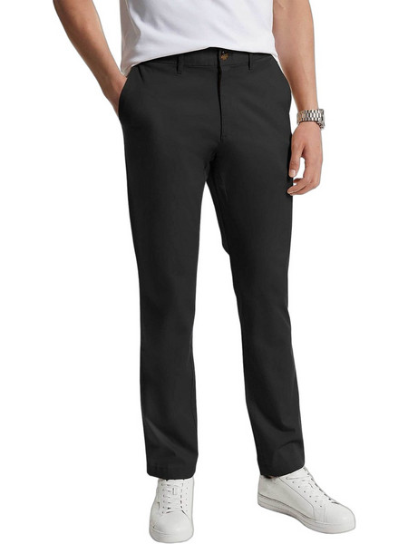 Michael Kors Ανδρικό Παντελόνι Chino Slim Εφαρμογή Μαύρο CS4301KDR2