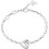Guess By Your Side Γυναικείο Βραχιόλι Αλυσίδα με Καρδιά από Ατσάλι Ασημί με Ζιργκόν UBB06088JWRH