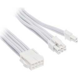 Silverstone PP07E-PCI8W V2 Καλώδιο Τροφοδοσίας 8-Pin PCIe to 6+2 Pin PCIe 0.25m White