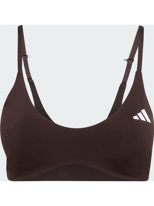 Adidas Optime Essentials Workout Αθλητικό Μπουστάκι με Χαμηλή Στήριξη & Αφαιρούμενη Ενίσχυση Σοκολατί KE9867