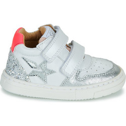 GBB Glace Παιδικά Sneakers Μποτάκια Λευκά Ασημί AN607-11