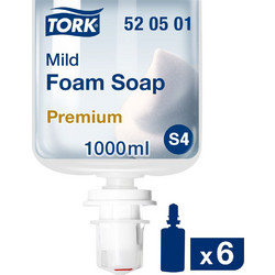 Tork Mild Premium S4 Αφρώδες Σαπούνι Refill 6x1lt