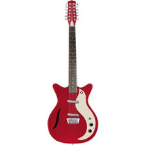 Danelectro 59 Vintage Ηλεκτρική Κιθάρα 4/4 Double Cut με Μαγνήτες SS & Ταστιέρα Pau Ferro 12 Χορδές Red Metallic