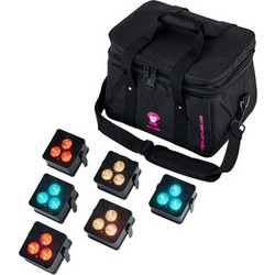 Ape Labs ApeLight maxi V2 (B) TP 6 SB G Φωτορυθμικό Προβολέας LED DMX RGB / Θερμό Λευκό Bundle