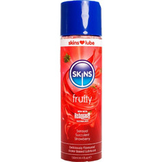 Skins Fruity Strawberry Λιπαντικό Gel Νερού Κόλπου & Πρωκτού 130ml