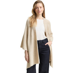 Tom Tailor Γυναικεία Ζακέτα Πλεκτή Μακριά Μπεζ 1048654-36844