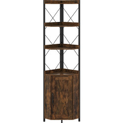 Costway Γωνιακή Βιβλιοθήκη 38x38x180cm CB11056CF