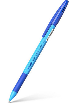 ErichKrause R-301 Neon Stick & Grip Σετ Στυλό 0.7mm Μπλε 4τμχ
