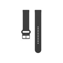 Polar WB S-L Λουράκι Σιλικόνης Black / Silver (Universal 20mm)