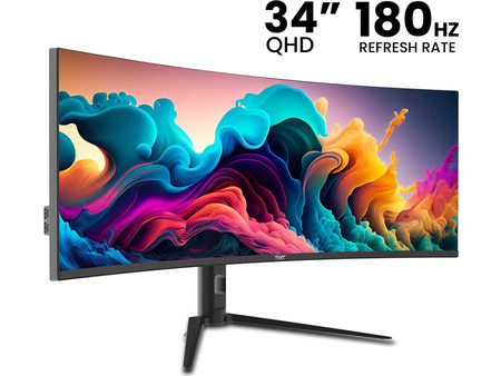 Armaggeddon XC34UWQHD Ultrawide IPS HDR Curved Monitor 34" 3440x1440 QHD 180Hz 1ms
